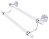 Clearview 30" Double Towel Bar with Dotted Accents, Polished Chrome