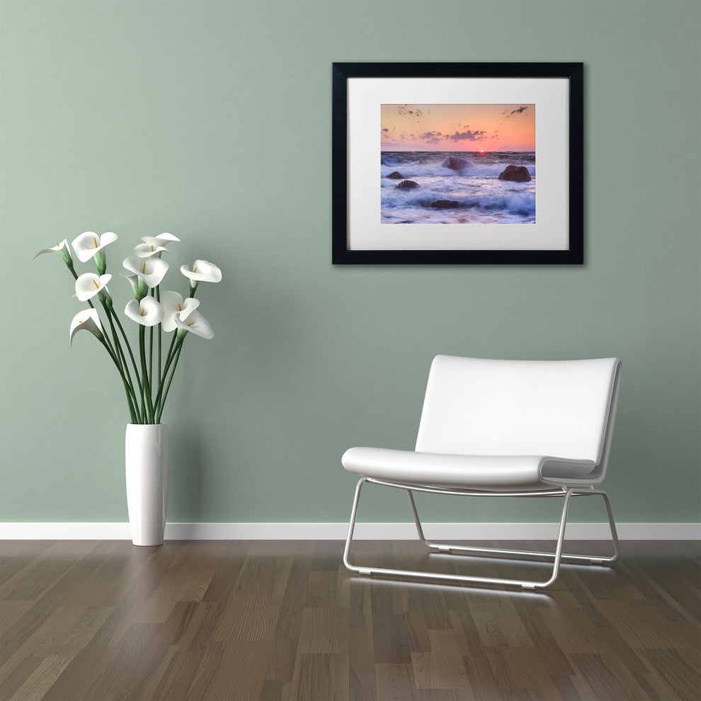 Michael Blanchette Photography 'Raging Surf' Matted Framed Art, 20x16