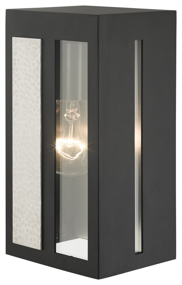 Black Contemporary, Nautical, Sophisticated Outdoor Wall Lantern