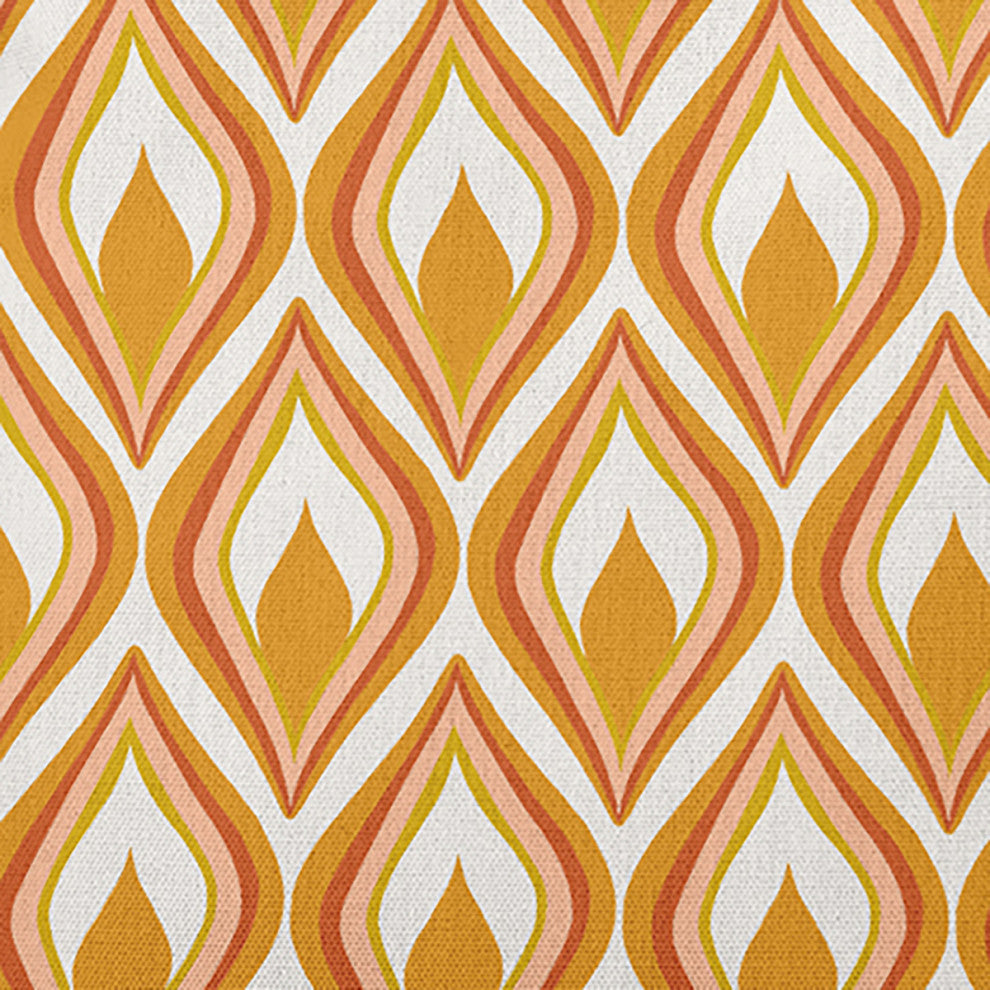 Feathers Accent Pillow, Golden Mustard, 18"x18"