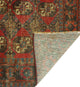 Vintage Distressed Reina Red/Charcoal Runner, 3'1x11'3