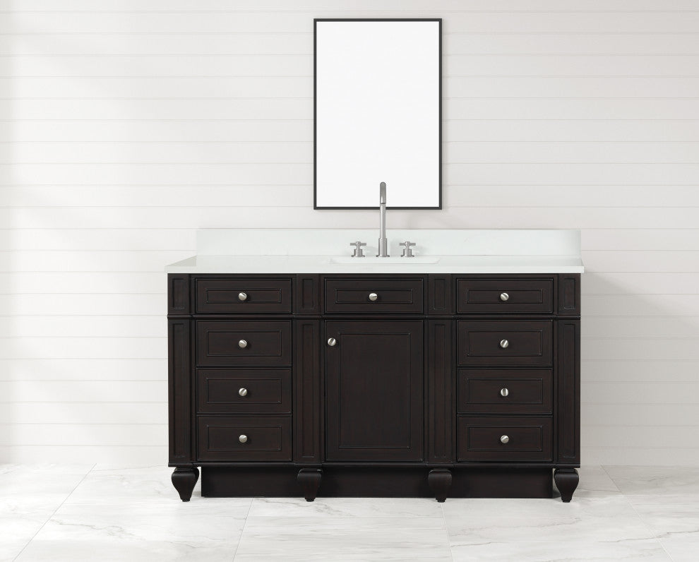 Winston Traditional Espresso 60" Single Vanity