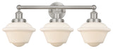 Oxford 3-Light 24.5" Bath Vanity-Light Brushed Satin Nickel
