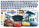 Cars Peel and Stick Giant Wall Decals With Alphabet