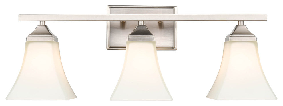 3 Light 23.25" Brushed Nickel Vanity Light