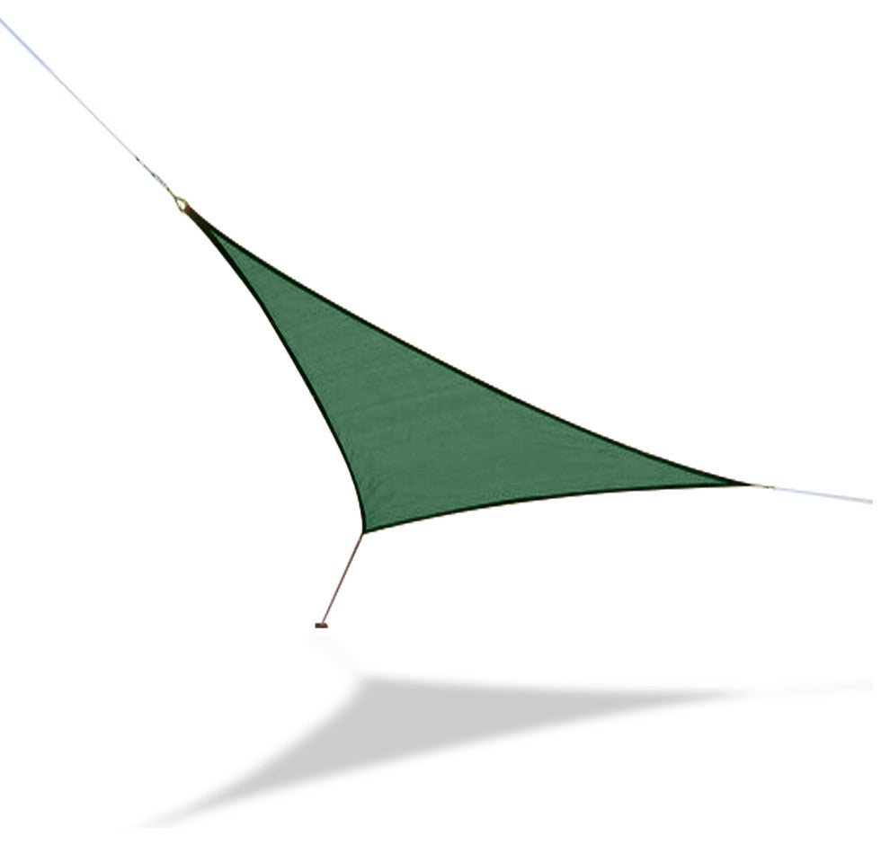 Sun Shade Sail Small Triangle 7' 4" Triangular, Hunter Green