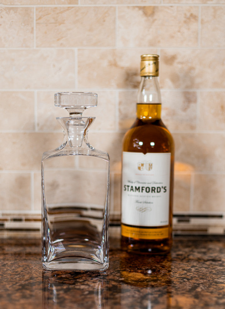 Badash K2234 European Mouth Blown Scotch Whiskey Lead Crystal Decanter