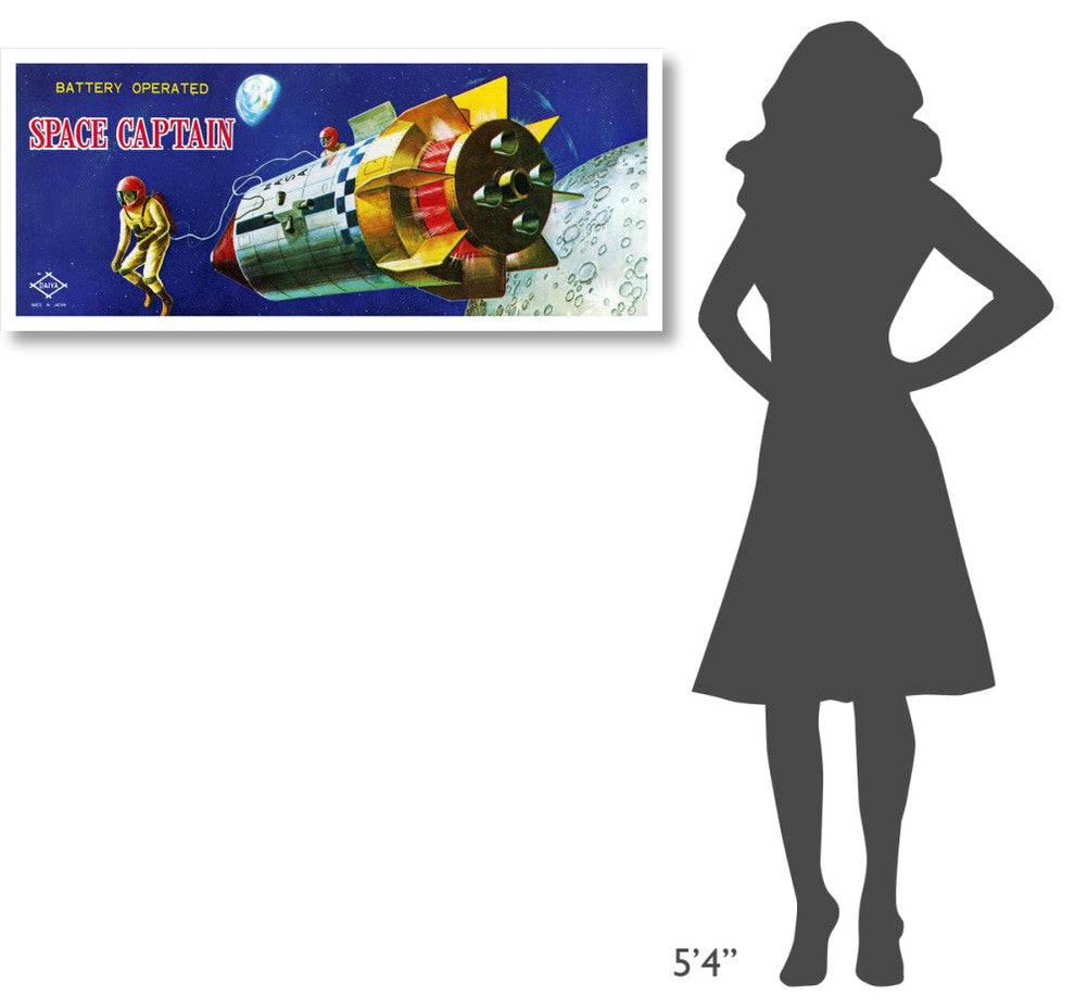 "Space Captain" Digital Paper Print by Retrorocket, 46"x20"