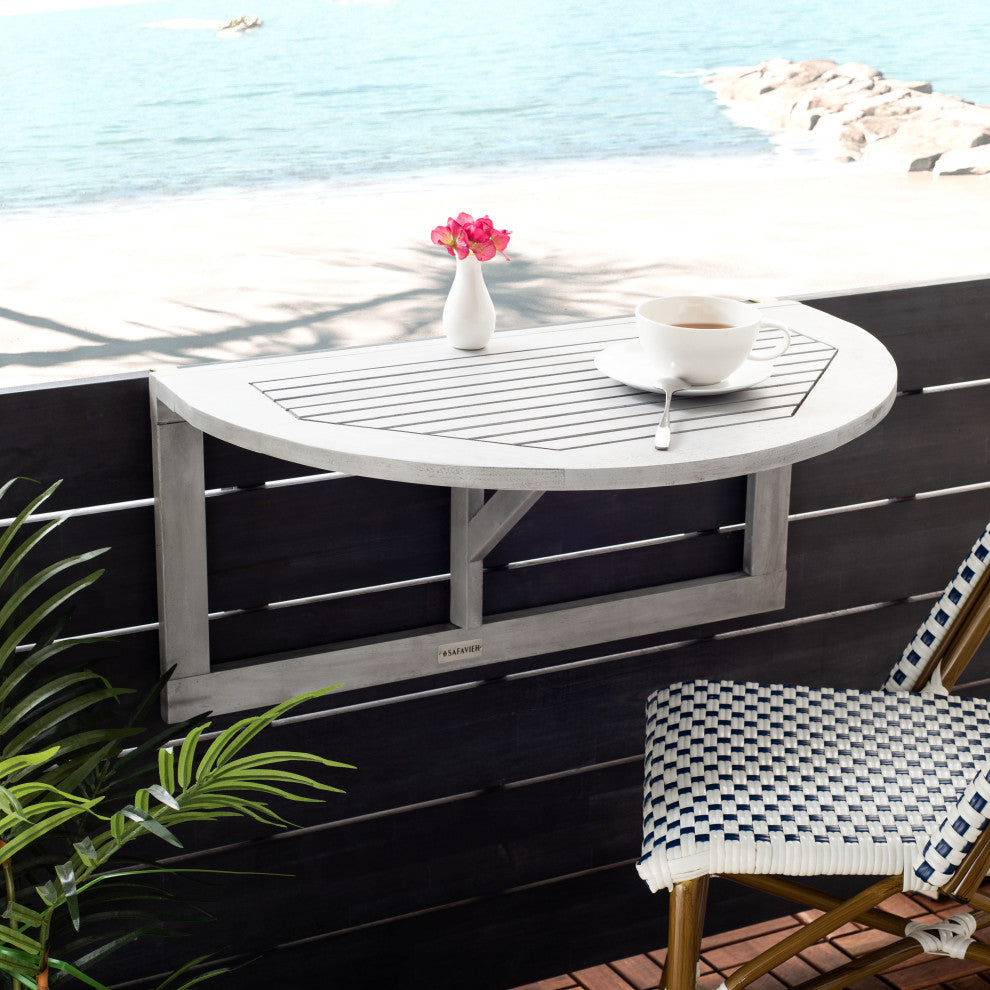 Safavieh Owens Balcony Hanging Half Table Gray Wash