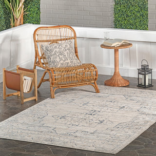 Nuloom Lolita Faded Machine Washable Indoor/Outdoor Area Rug, Beige 5'x7'10"