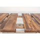 Foster Farmhouse Dining Table, Barnwood, Natural, 48x72, 2 Middle Leaves