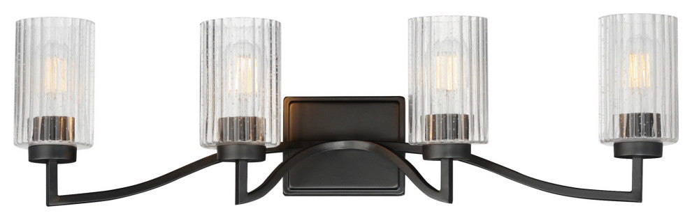 Maxim 21374 Rigata 4 Light 33"W Vanity Light - Black
