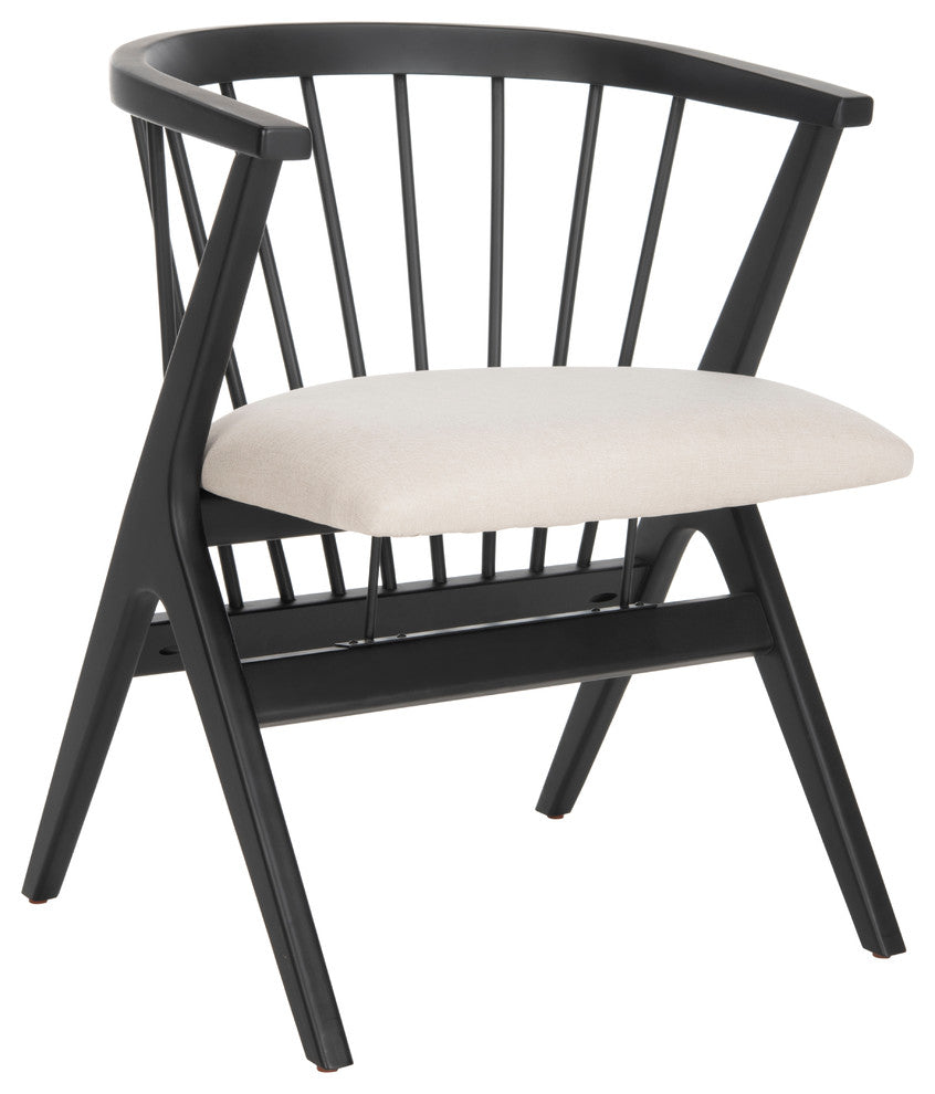 Safavieh Noah Spindle Dining Chair, Set of 2, White Oak/Gray