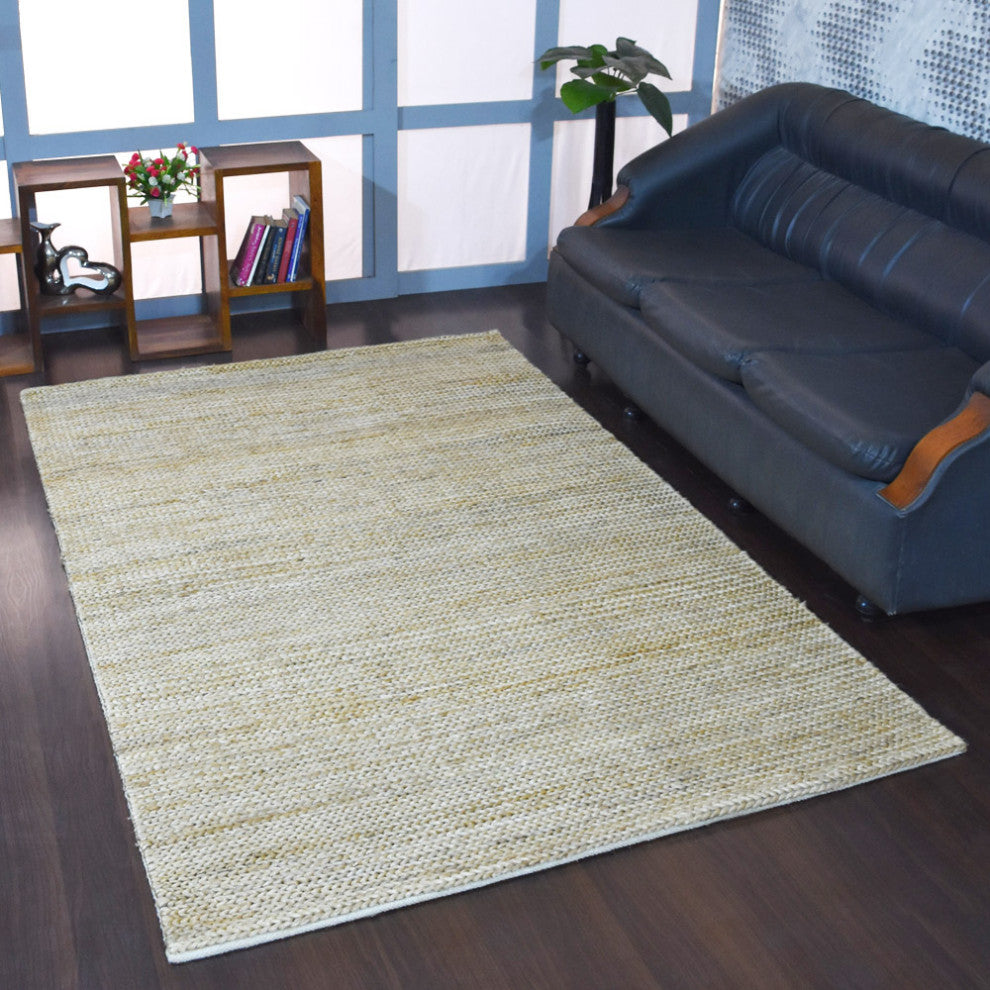 HAND KNOTTED SUMAK JUTE ECO-FRIENDLY SOLID AREA RUGS, Camel,Solid,Outdoor Indoor, [Rectangle] 8'x10'