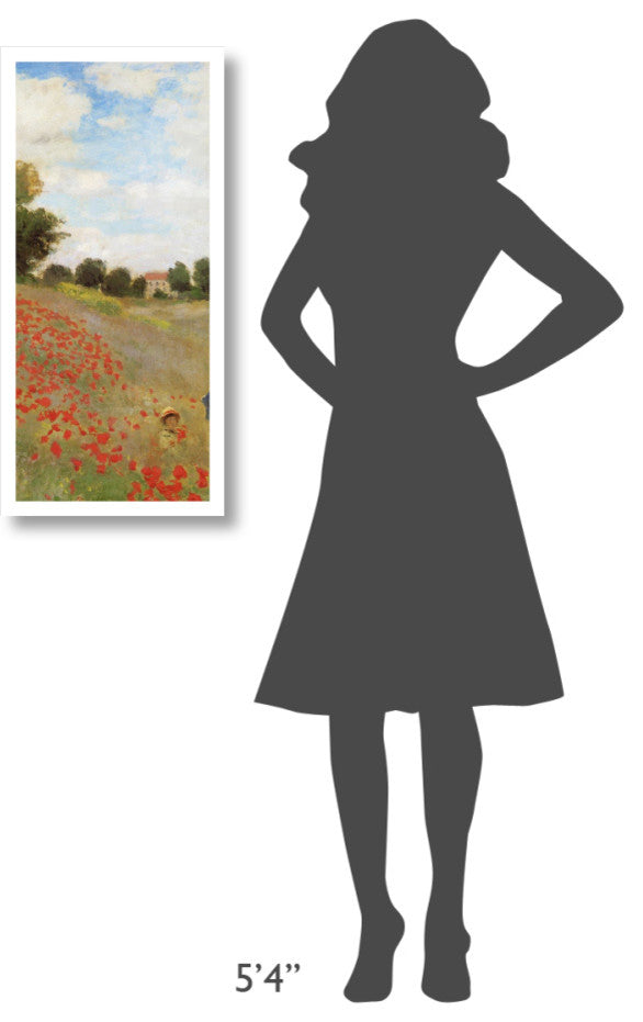 "Field Of Poppies (Les Coquelicots) 1873 (center)" Paper Art, 15"x32"