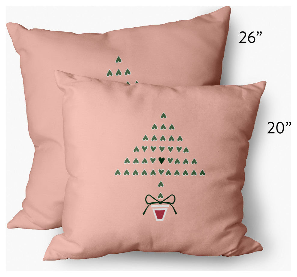 Hearty Holidays Decorative Throw Pillow, Peach, 14"x20"