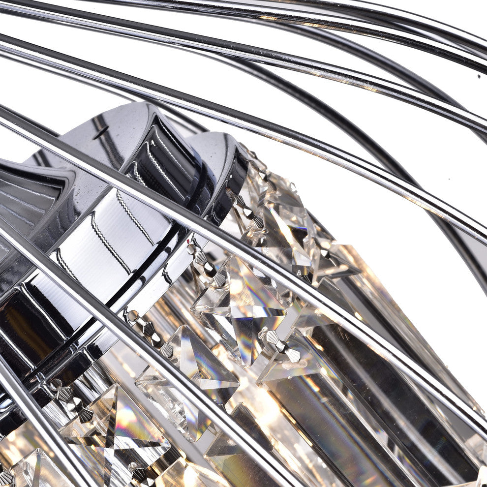 Acatia 3-Light Chrome Foyer Pendant