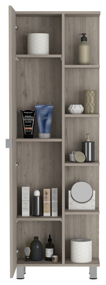 Los Angeles Corner Cabinet, Light Gray