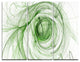 "Ball of Yarn Green Spiral" Digital Metal Wall Art, 3 Panels, 36"x28"