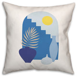 Greek Stairs 3 20x20 Spun Poly Pillow