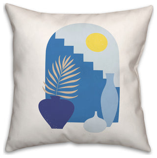 Greek Stairs 3 20x20 Spun Poly Pillow