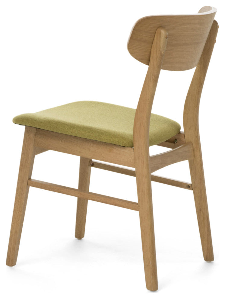 GDF Studio Lucille Mid-Century Modern 5 Piece Dining Set, Green Tea