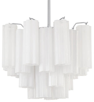 Crystorama Lighting Group ADD-300-WH Addis 4 Light 18"W Waterfall - Polished
