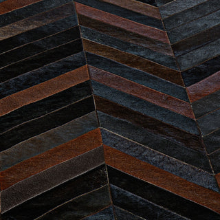 Cowhide Patchwork Rug, Apollo, Cassiterite, 5'x8'