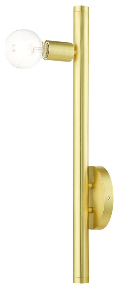 Satin Brass Modern, Urban, Scandinavian, Wall Sconce
