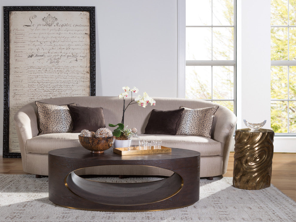 Catalan Oval Drum Table