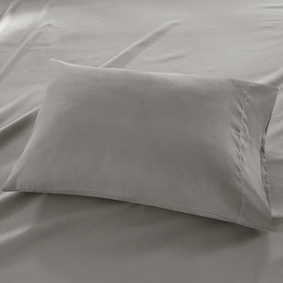 Madison Park Microcell 3M Scotchgard Moisture Treatment Sheet Set, Grey, King