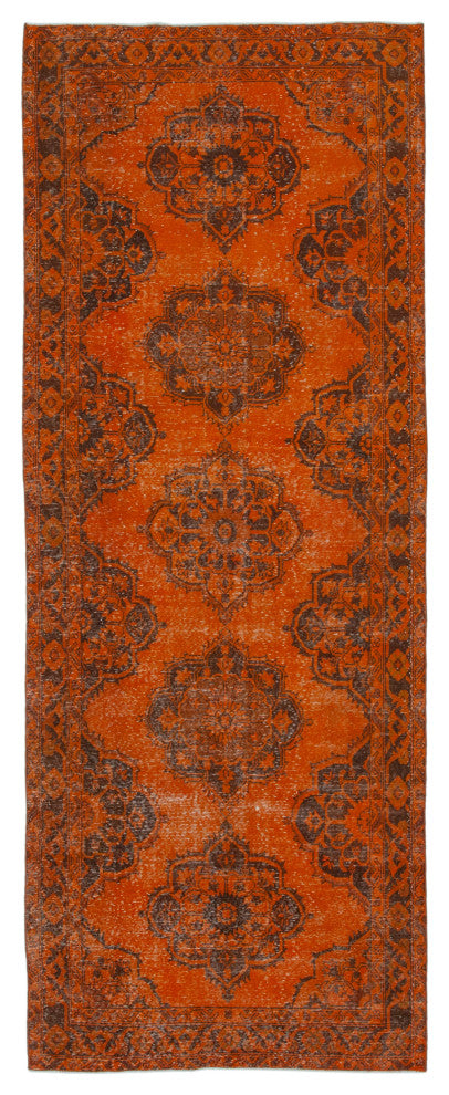 Rug N Carpet - Handmade Anatolian 4' 8" x 12' 4" Antique Runner Rug