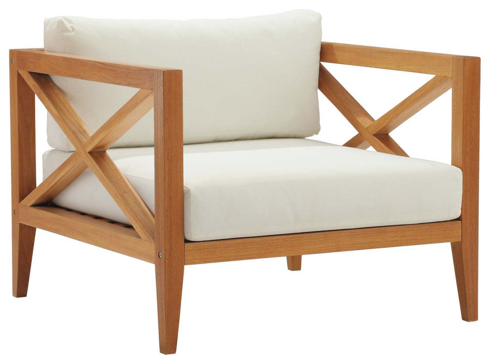 Northlake Outdoor Patio Premium Grade A Teak Wood Armchair Set of 2