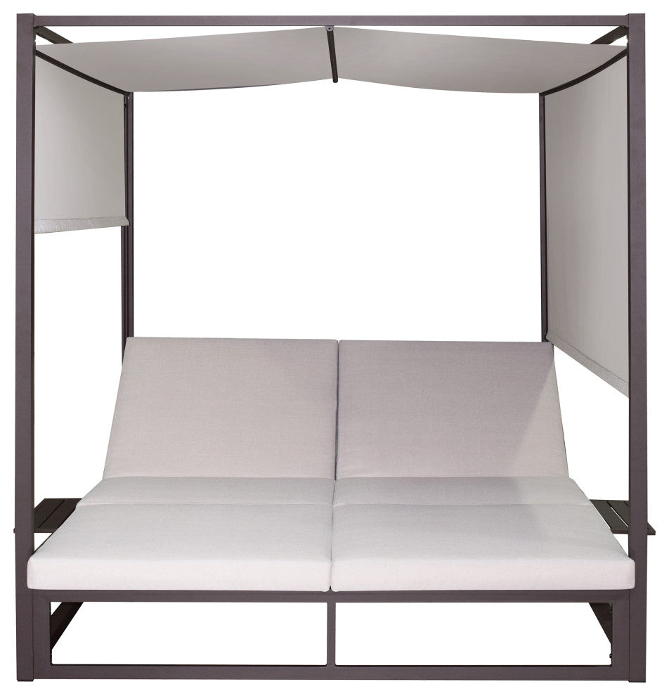 Outdoor Rectangular Patio Daybed, Beige