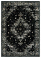 8' X 10' Black Dhurrie Area Rug