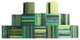 Modern Book Wall Set, Boxwood, Set of 100