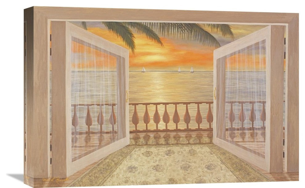 "Perfect Sunset" Stretched Canvas Giclee by Diane Romanello, 24"x16"