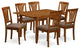 7 Pc Dinette Set For Small Spaces-Small Kitchen Table And 6 Kitchen Chairs