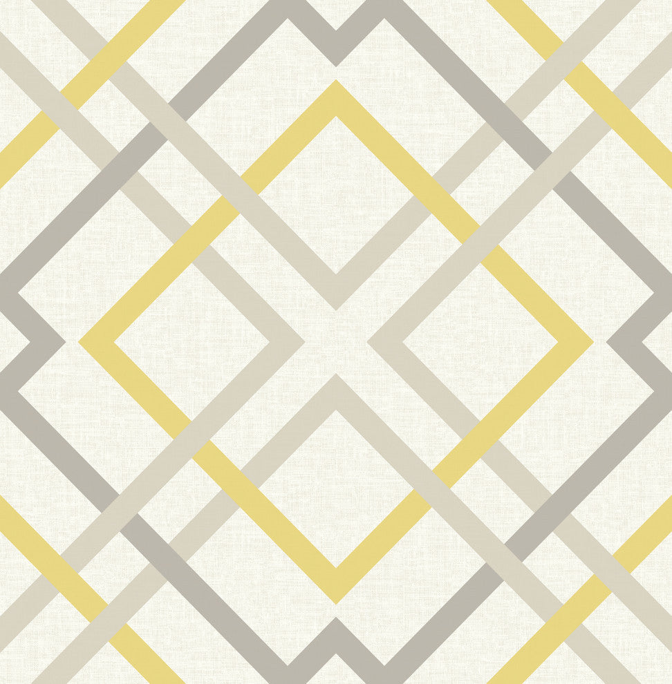 Saltire Yellow Lattice Wallpaper Bolt