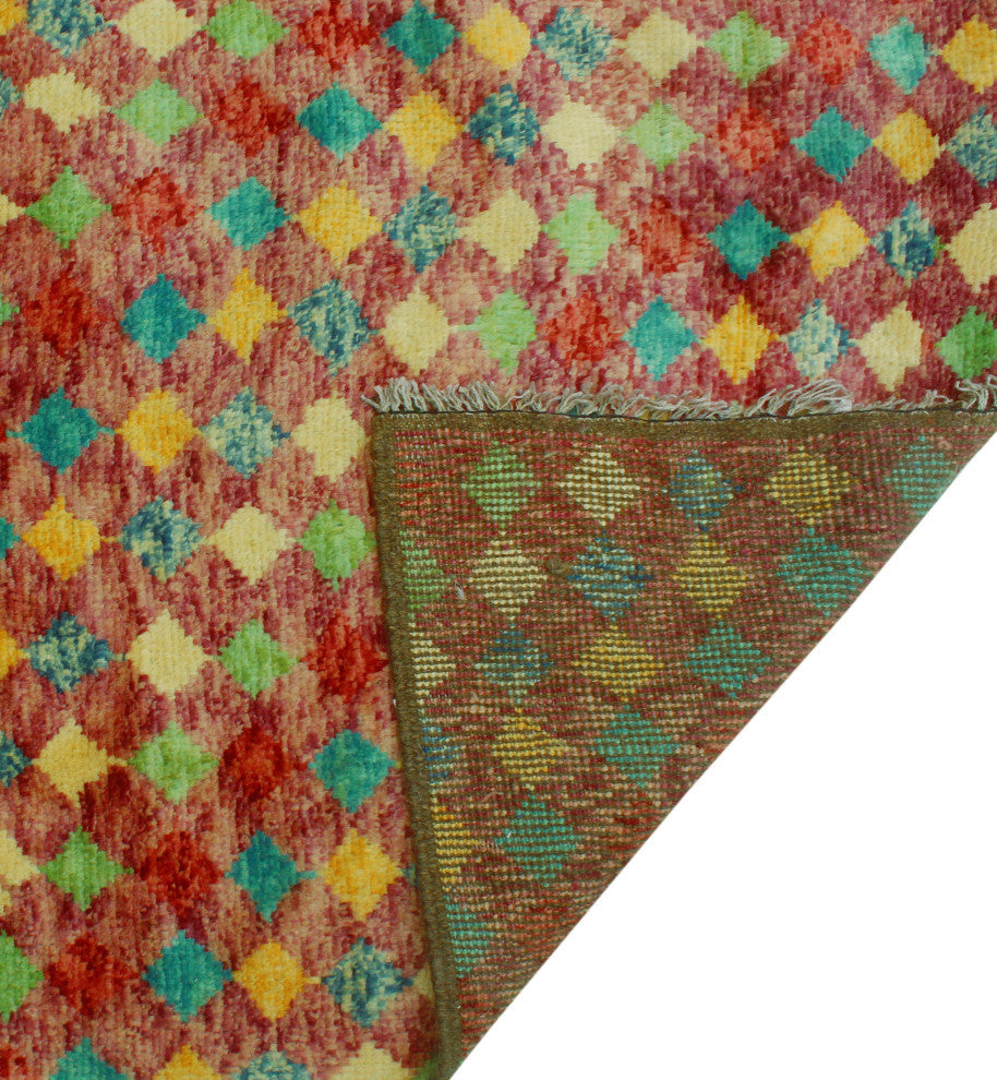 Balochi KoLight en Rust/Turquoise Rug, 5'0x8'1