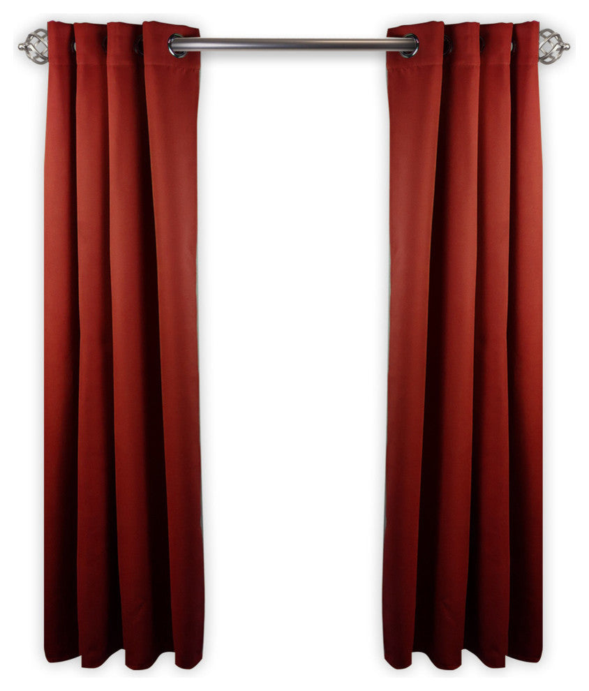 Heavy Duty Drapery Single Panel, Red, 150"x96"