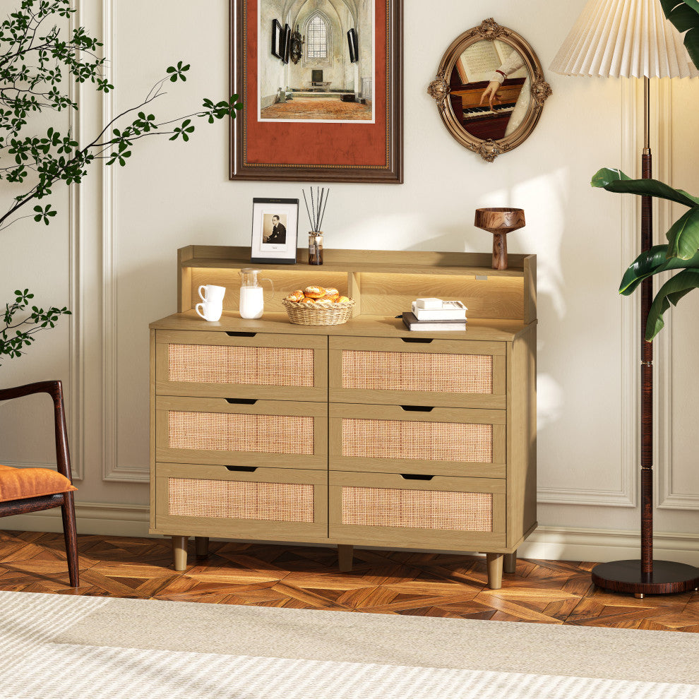 Gewnee Rattan Storage Cabinet