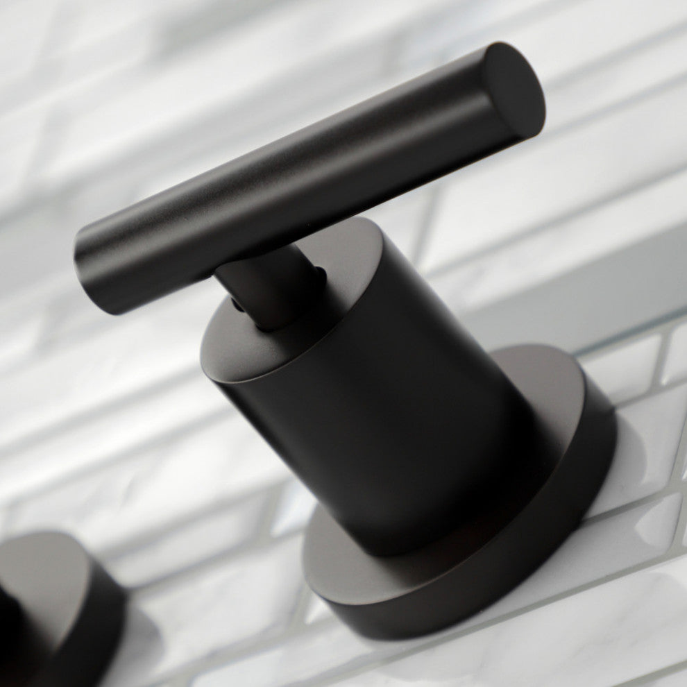 KS8125CML 2-Handle 8" Wall Mount Bathroom Faucet, Oil Rubbed Bronze