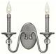 Hinkley Eleanor Two Light Wall Sconce 4952PL