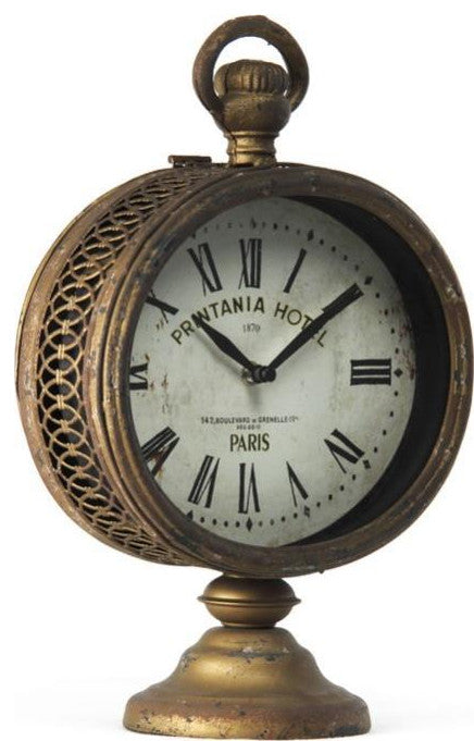 Classic Brass Metal Clock For Timeless Charm