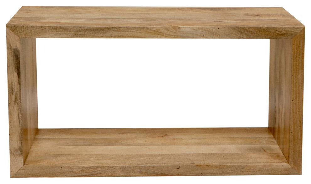 Keli 52" Mango Wood Sideboard Console Table Open Cube 1 Shelf Natural Brown