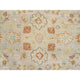 Tan Color, Oushak Design Pure Wool Hand Knotted Oriental Rug, 9'1"x11'9"