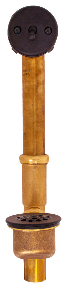 Beehive Grid Bath Waste - 14" Make-Up, 17 Ga. Tubing In Oil Rubbed Bronze, Oil Rubbed Bronze