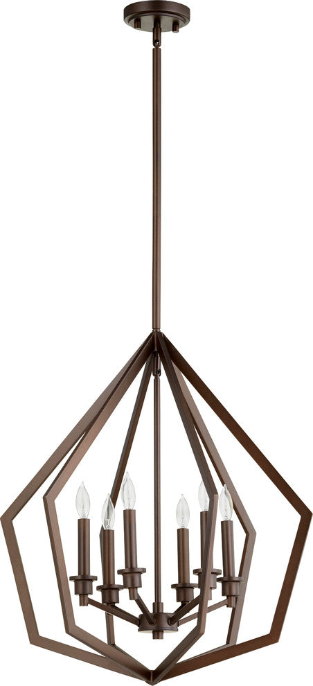 Knox 6-Light Pendant, Oiled Bronze