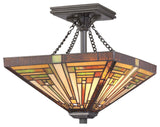 Stephen 2-Light Semi-Flush Mount, Vintage Bronze